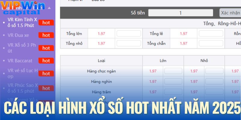 Các loại hình xổ số đang nóng trên thị trường